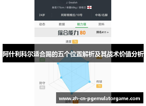 阿什利科尔适合踢的五个位置解析及其战术价值分析 阿什利科尔适合踢的五个位置解析及其战术价值分析